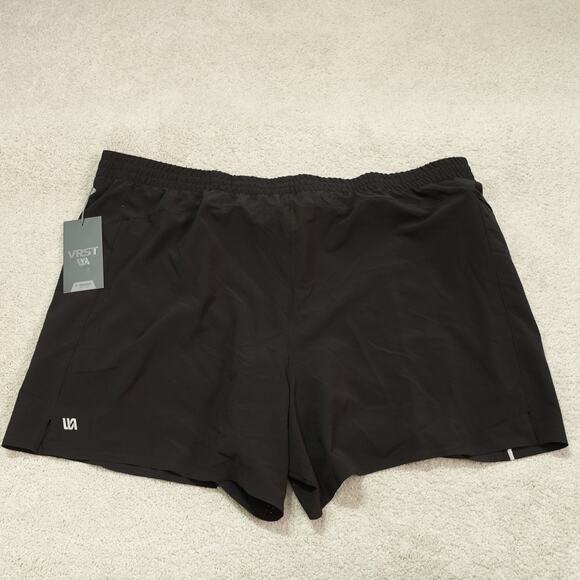 NWT VRST Mens 5” Accelerate Running Short Classic Fit Mid-Rise Pure Black Sz 2XL - Picture 9 of 9